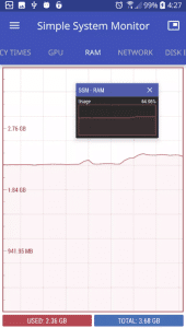 برنامه simple system monitor